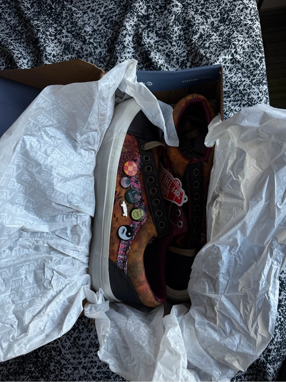 Vans Multicolor Brown Black Patchwork Low-Top Sneakers